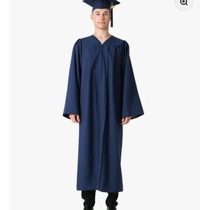 Navy Blue Women's Graduation Gown